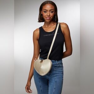 BeBe❤️ ❤️ MILAN HEART CROSSBODY COLOR: GOLD
